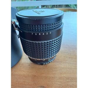 Vintage Auto Makinon 135mm f/2.8 Telephoto Lens with Original Case and Caps